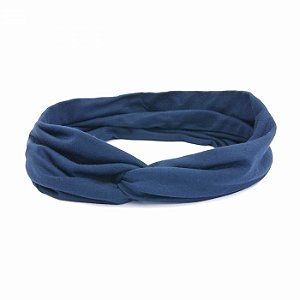 Headband Turbante Azul Marinho