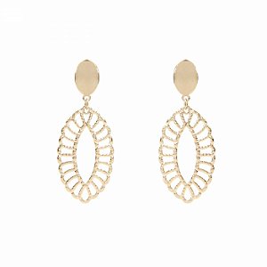 Brinco Dourado Folheado a Ouro 18K