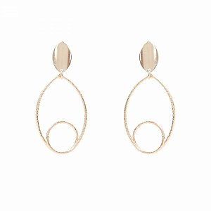 Brinco Dourado Folheado a Ouro 18K