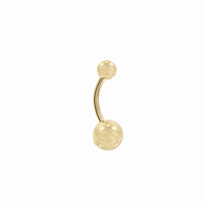 Piercing de Umbigo Dourado Folheado