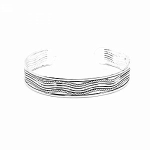 Pulseira Bracelete Prateada Boho Style