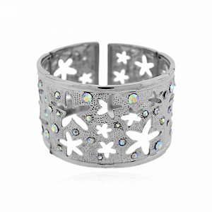 Pulseira Bracelete Estrela e Strass