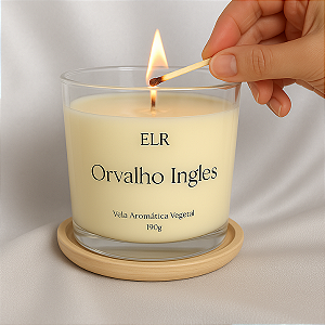 Vela Aromática Artesanal- 190g - Orvalho Ingles