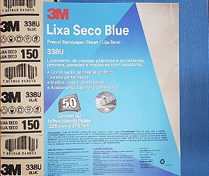 Lixa Seca Blue 150 3M 50 unidades