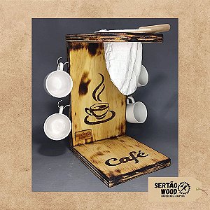 Cafeteira com xícaras