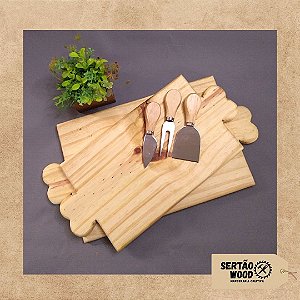 Tábuas de Servir com facas para queijo (Dupla)