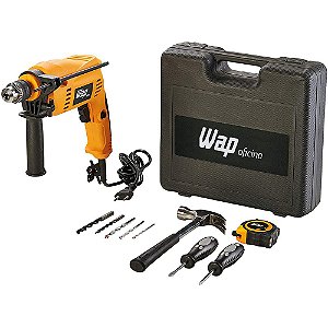 Kit Furadeira de Impacto 600W 3/8" com Acessórios 220V - Wap