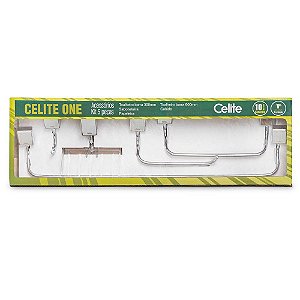 Kit de Acessórios para Banheiro Cromado ONE 5 peças - Celite