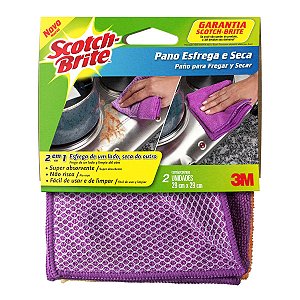 Pano Esfrega e Seca Scotch-Brite -3M