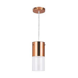 PENDENTE FIRST 10XH23 1L E27 1/2 COBRE