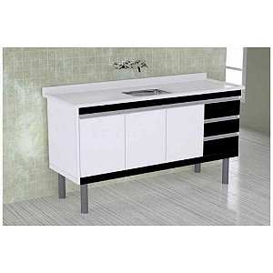 ARMARIO ISTAMBUL 144,2CM PRETO