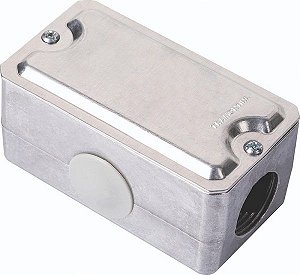 CAIXA LUZ ALUMINIO  X 3/4 COM TAMPA ESTAMPADA SEM