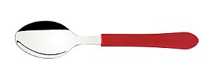 COLHER MESA INOX LEME VERMELHA