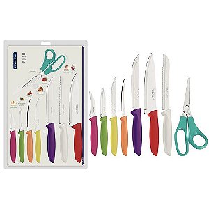 JOGO FACAS INOX 8 PCS PLENUS MISTO