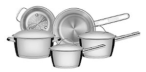 JOGO PANELAS ACO INOX 5 PECAS ALLEGRA