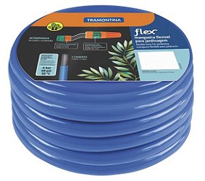 MANGUEIRA AZUL P/JARDIM FLEX 20M TRAMONTINA