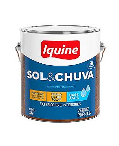 VERNIZ IQUINE SOL E CHUVA BA INCOLOR 3,6L