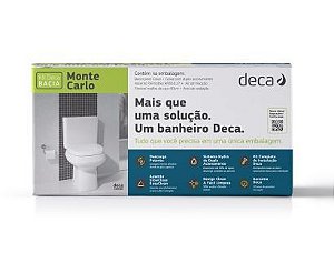 KIT VASO DECA MONTE CARLO BRANCO GELO