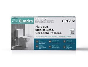 KIT VASO DECA QUADRA BRANCO