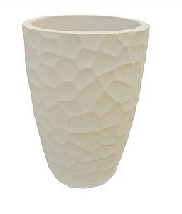 VASO CONICO PRISMA 41CM CIMENTO