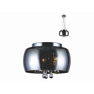 PENDENTE/PLAFON DE CRISTAL COLISEU 300 FUME 3XG9