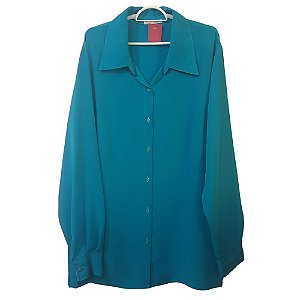 Camisa Feminina de Microfibra Tamanho 54 Plus Size