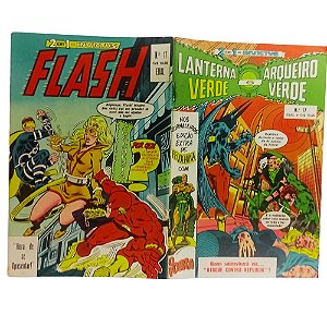 2 EM 1 - INVICTUS nº 17 ( FLASH & LANTERNA E ARQUEIRO VERDE ) - EBAL ano 1980
