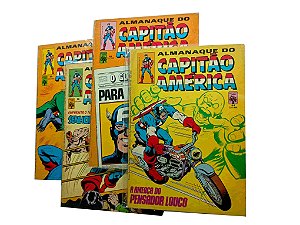 ALMANAQUE DO CAPITÃO AMERICA nºs  64, 65, 68 e 69 - Editora Abril