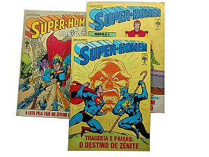SUPER-HOMEN 1ª série nºs 25, 27 e 28 - Editora Abril