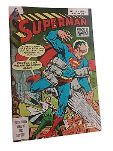 SUPERMAN nº 35 - 1ª SÉRIE ( FORMATINHO COLORIDO )  - EBAL ano 1979