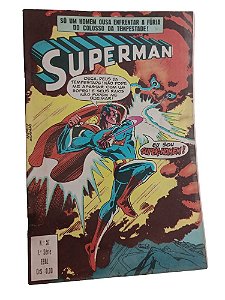 SUPERMAN nº 57 - 1ª SÉRIE ( FORMATINHO COLORIDO )  - EBAL ano 1981