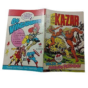 KA-ZAR Nº 01 - O SENHOR DA SELVA PERDIDA - EDITORA BLOCH - ANO 1975