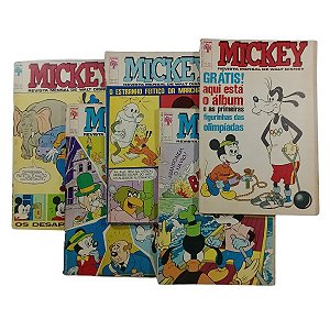 MICKEY nºs 190, 191, 192, 193 e 194 - anos 60 - ED ABRIL
