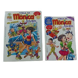 TURMA DA MONICA JOVEM Nº ZERO e 01 - PANINI - ANO 2008