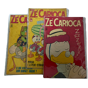 ZÉ CARIOCA - Lotinho com os nºs 989, 985 e 975  anos 60 - Ed Abril