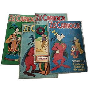 ZÉ CARIOCA - Lotinho com os nºs 1005, 1065, 1033 e 1077 anos 70 - Ed Abril
