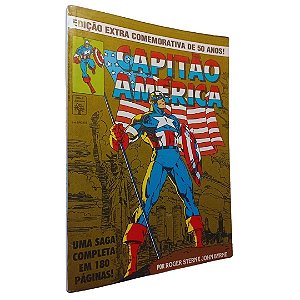 EDIÇÃO EXTRA COMEMORATIVA 50 ANOS CAPITÃO AMERICA  - Editora Abril