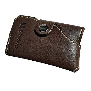 Porta Notas E Cartões Will - Couro Legítimo - Chocolate
