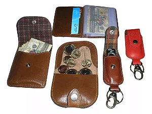 Kit Em Couro Legítimo - Lote Promocional