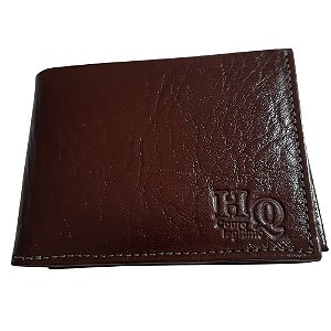 Mini Carteira Porta Cnh - Cor Pinhão elefante - Unisex Couro Legítimo