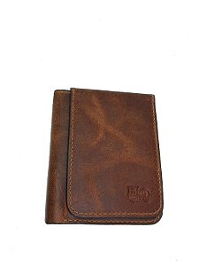 Carteira Couro Masculina - Selaria Oil Pinhão