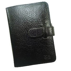 Capa de Agenda em Couro - com Agenda 2026 - cor PRETO ELEFANTE