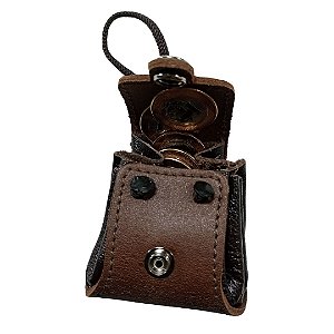 Porta moedas estilo sacolinha em couro . mod.PA107