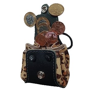 Porta moedas estilo sacolinha em couro . mod.PA108