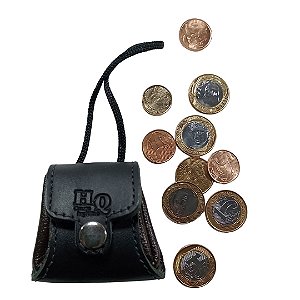 Porta moedas estilo sacolinha em couro . mod.PA113