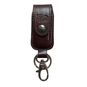 Chaveiro Porta Pen Drive Marrom