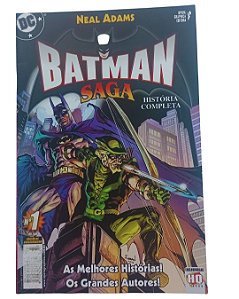 BATMAN SAGA Nº 01 - NEAL ADAMS - EDITORA OPERA GRAPHICA - EDIÇÃO ENCADERNADA