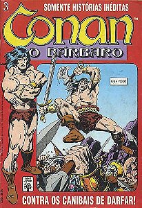 CONAN O BARBARO Nº 3 - Formatinho colorido - ED ABRIL