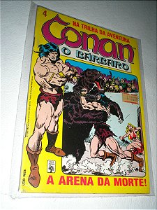 CONAN O BARBARO Nº 4 - Formatinho colorido - ED ABRIL