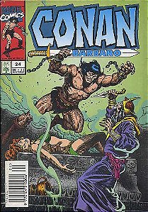 CONAN O BARBARO Nº 24 - Formatinho colorido - ED ABRIL